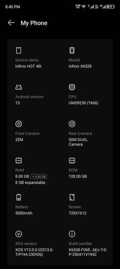 Infinix hot 40i