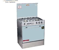 Welcome 3 burner Gas cooking range stainless steel glass top WC500Auto