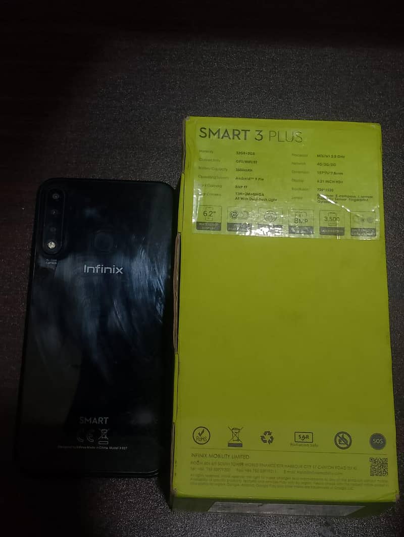 Infinix smart 3 plus pta approved with box 2