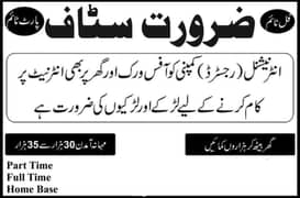 Online Work Available