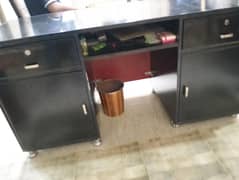 office table with side table