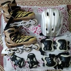 Roller Skating Sheos, Helmet & Protective Gear WhatsApp# 03051382834