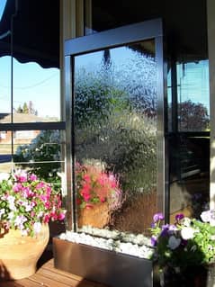 waterfall fountain Wall design and concrete art