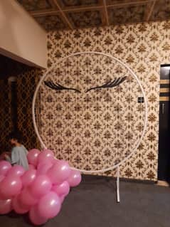 Round Mesh Wire Backdrop frame
