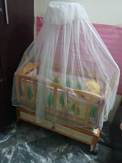 baby wooden swing cot