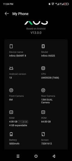 Infinix smart 8