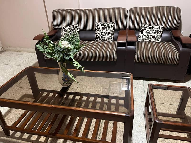 7 Seater Sofa Set with Tables 1
