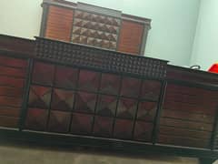 wooden bed
