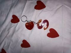 one resin alphabet key rings with  small  shape key ring