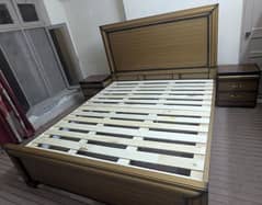 wooden bed
