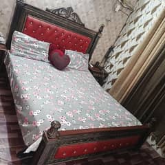 king size bed  side table with dresing