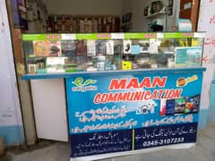 counter of communication shop