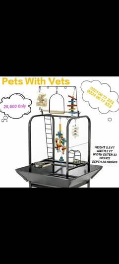 Grey / Macaw / Cockatoo Stands / Cages