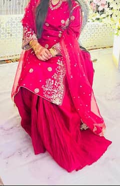 heavy embellished silk dress party wear