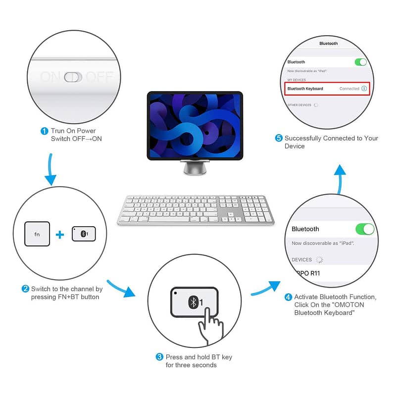 Seamless KB515 Bluetooth Keyboard for Mac 8