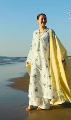 lawn embroidered suit. . 03184175768