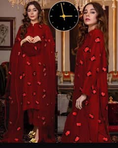 3 PCs Women’s Stitched Embroidery Suit