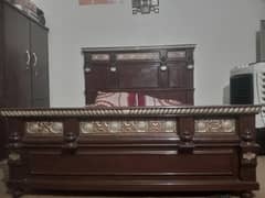king bed dressing table 2 side table 3 seater sofa and 1 table