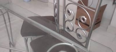 Elegant Metal Dining Table