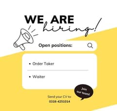 Order Taker & Waiter