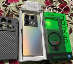 infinix note 40 no open no repair 10by10 ful box chargar