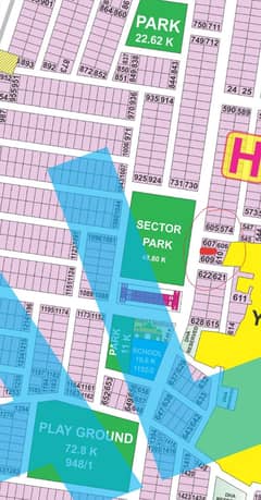 1 Kanal Best Location Plot for sale actual Pictures attached In Phase 9 Prism H Block