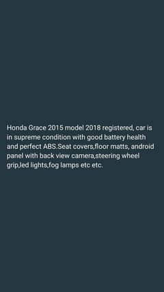 Honda Grace 2015/18