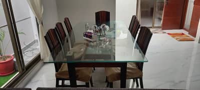 Modern Glass Dining Set - Great Condition