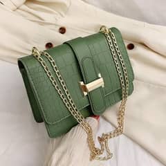 Embossed Solid Color Mini Square Bag