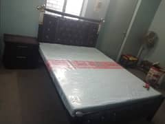 King size bed very few days used feels like new
