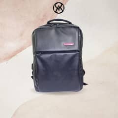 Slim & Sleek PU Leather Backpack| School Bag| Shoulder Bag| Laptop bag