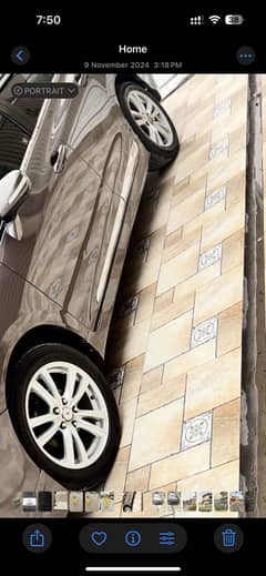 17 inches Alloy wheels brand new with brand new tyre only 5000 km used