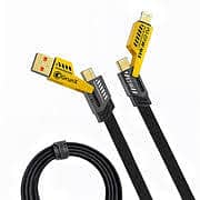 4 in 1 PD Type C to C USB IOS Fast Charging Data Cable Nylon Braided 6