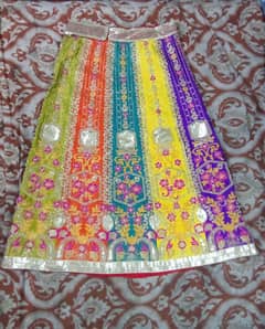 Indian style lehenga multi colored