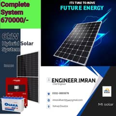6 KW hybrid solar system