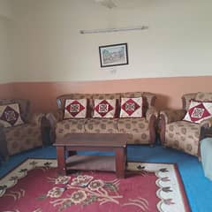 5 seater sofa set with mirror table set