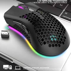 Bengoo KM_1 Wireless Rechargeable Gaming Mouse With RGB Lighting