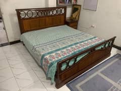 King size bed with mattress, dressing and side tables