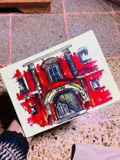 Rang Mahal  Painting on wood