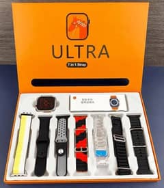 7 straps ultra smart watch .