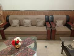 7 Seater Sofa Set with Center Table- Afshan Colony