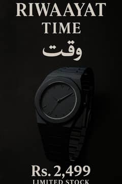 All Black Men’s Watch | Waterproof | Premium Look |