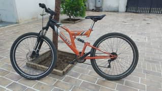 High quality MTB. Full suspension bike. Condition: good.