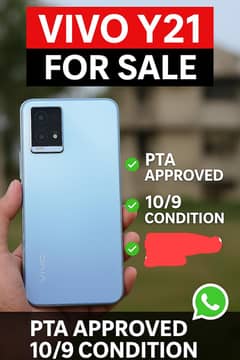 Vivo Y21 Full OK | 4/64 | PTA OK | No Box/Charger | Rs. 16,000