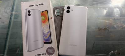 sumsung a04 with box  charger nhi ha