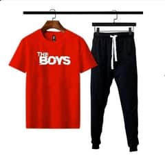 2 Pcs Men's Micro printed track suit