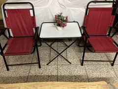 PICNIC FOLDING CHAIRS WITH TABLE, WHATSAPP 0333 4776618