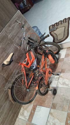 2 Used Bicycles for Sale – One Adult & One Kids Cycle