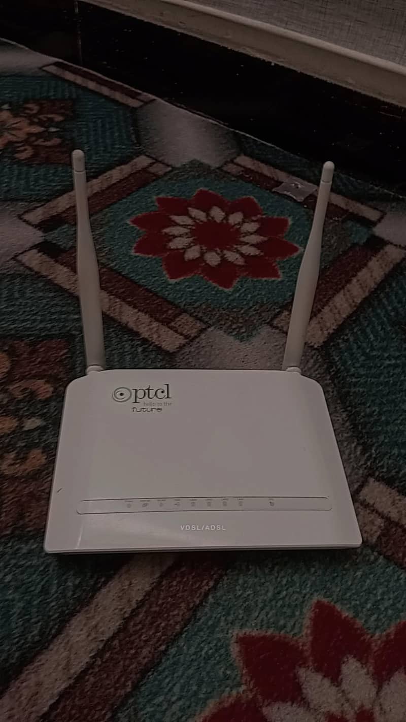 ptcl  modem router with 2 connection  cable 0