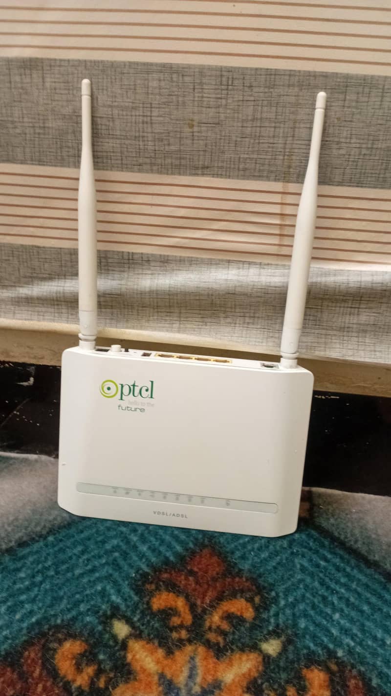 ptcl  modem router with 2 connection  cable 4